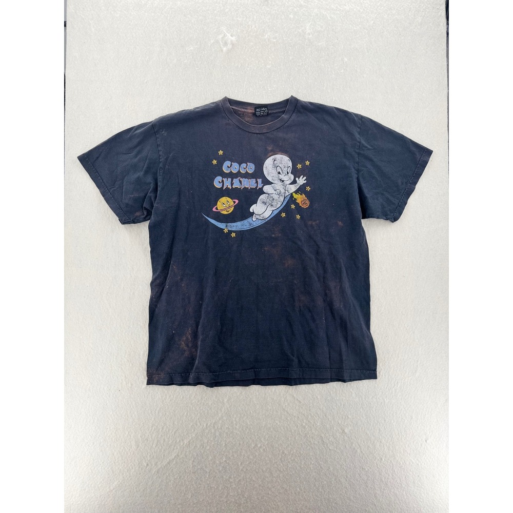 Mega Yacht Parody Shirt - Casper - To the Moon Distressed - Black - XL
